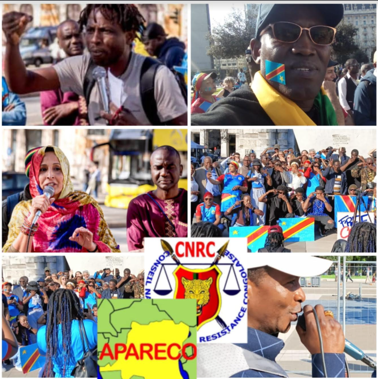 ITALIE / PHOTOS & COMMUNIQUES-Conférence et mobilisations panafricaines contre le génocide du peuple congolais (Rome,Milan)